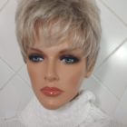 Krótka peruka z grzywką Lizzy GMS-101 , mix jasnych popieli /odcień perły