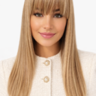 Peruka długa z grzywką  41488/darkblonde- 47cm