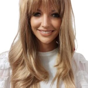 peruka długa z grzywką , cieniowana carmel /brzoskwinia z ombre-ys27-613-70cm peruka długa z grzywką , cieniowana carmel /brzoskwinia z ombre-ys27-613-70cm