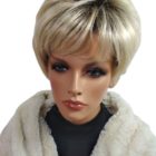 Peruka Krótka Paige- jasny blond z ombre