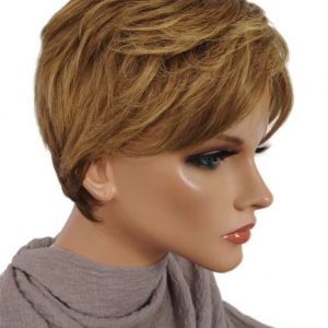 Peruka naturalna   krótka z grzywką  Tiffany HH Lace + kolory / Gisela Mayer