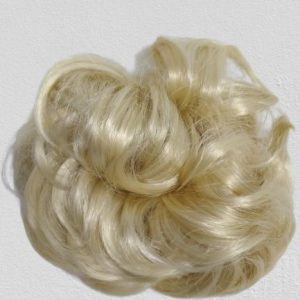 Dopinany kok, gumka z włosów syntetycznych -613-jasny blond-XXL