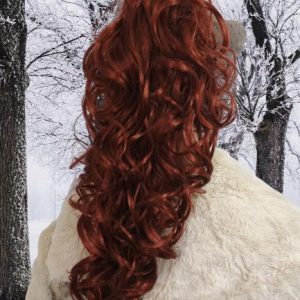 Treska, dopinka długa kręcona w kolorze miedzi