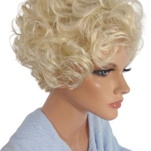 Peruka 712-88, blond krótkie loki styl MM-New