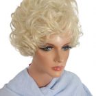 Peruka 712-88, blond krótkie loki styl MM-New