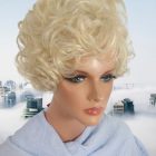 Peruka 712-88, blond krótkie loki styl MM-New