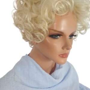 Peruka 712-88, blond krótkie loki styl MM-New