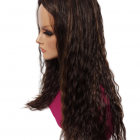 Peruka długa bez grzywki, termowłos, fale, jak naturalna /czarna perła-20152