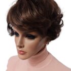 Krótka peruka z grzywką Sunshine  637 czekoladowy mix -New Generation Hair