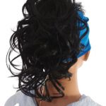Treska, dopinka średnia na spince - czarny + kolory , New Generation Hair, Hit!-28cm
