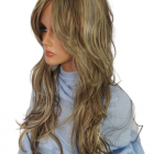 Peruka długie blond mix 81336 -148 długa grzywka