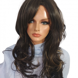 Peruka Best Jola 4h22-102 termoodporna , fale ciemny brąz z nutą słońca