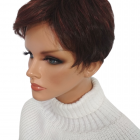 Peruka Joan , krótkie włosy - aubergine