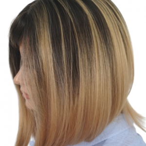 Peruka La Tiga, long bob- termowłos - carmel/coffe