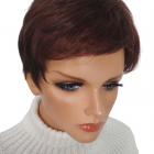 Peruka Joan , krótkie włosy - aubergine