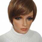 Peruka Amber lace , mikroskóra /NAH -bronzed brown