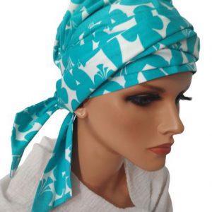 turban Lara bawełna B-011 lazur