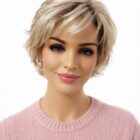 Krótka peruka na mikroskórze  z grzywką Extra mono Lace -14/88H+8