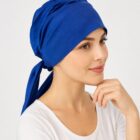 Turban Tess po chemii w kolorze chabru