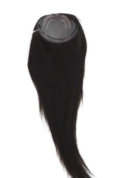 Mono Topper , dopinka z włosów naturalnych w kolorze 2 gorzka czekolada / JennyR+R-51cm