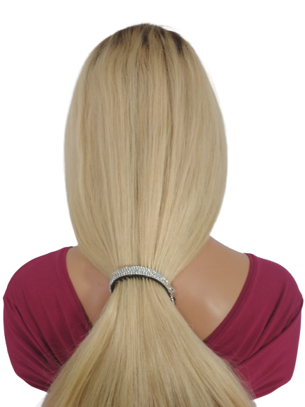 Peruka naturalna długie blond włosy 79cm  Serena lace