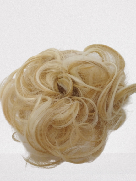 doczepiany kok na gumce termohair , włosy jak naturalne 22h613  mix blondów + inne odcienie