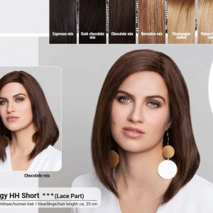 Peruka naturalna bez grzywki , long bob, Energy short  Human Hair by Gisela Mayer- 35 cm