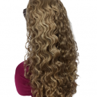 Treska długa  , dopinka mokra włoszka 85642-12tt26 mix złocistych  blondów-ultralekka 65cm