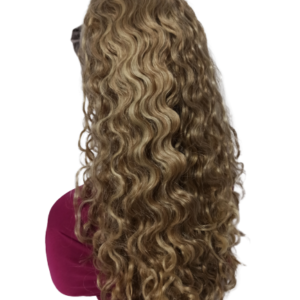 Treska długa  , dopinka mokra włoszka 85642-12tt26 mix złocistych  blondów-ultralekka 65cm