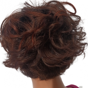 Krótka peruka z grzywką falowane włosy Gisela Mayer  w kolorze auburn rooted -New Generation Hair collection