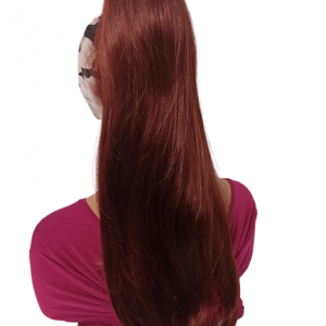 treska, dopinka proste włosy 70 cm kolor ognista miedź , dwustronna-Aa/131