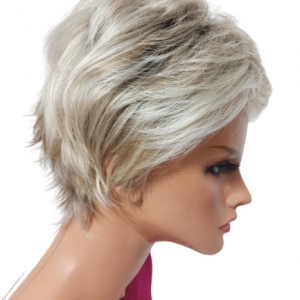 Krótka peruka z grzywką Flip mono  / peralblonde rooted by Ellen Wille