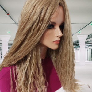 Peruka długa bez grzywki falowana bond Serena darksand mix 65cm 2035-12tt26-67cm