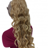 treska, kucyk, dopinka długie kręcone włosy  64cm light blonde/D85P - ultralekka