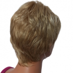 Krótka peruka z grzywką na mikroskórze Vision by Aderans Hair Goods -233/23c jasny blond mix-small