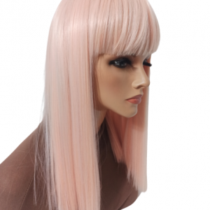 Peruka długa z grzywką Charlenne / baby pink termohair lux-47cm Peruka długa z grzywką Charlenne / baby pink termohair lux-47cm