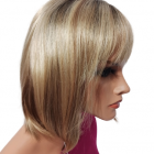 Peruka z grzywką long bob Ava mono part  by Gisela Mayer  sparkling champan