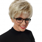 Peruka krótka z grzywką Lizzy mono small deluxe  by Gsela Mayer  champan rooted