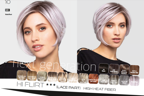 Peruka bob bez grzywki Hi Flirt lace part by Gisela Mayer kolory