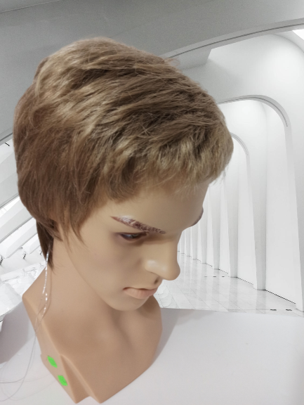 Krótka peruka męska  Brad -Ellen Wille w kolorze MS-14  ciemniejszy blondyn