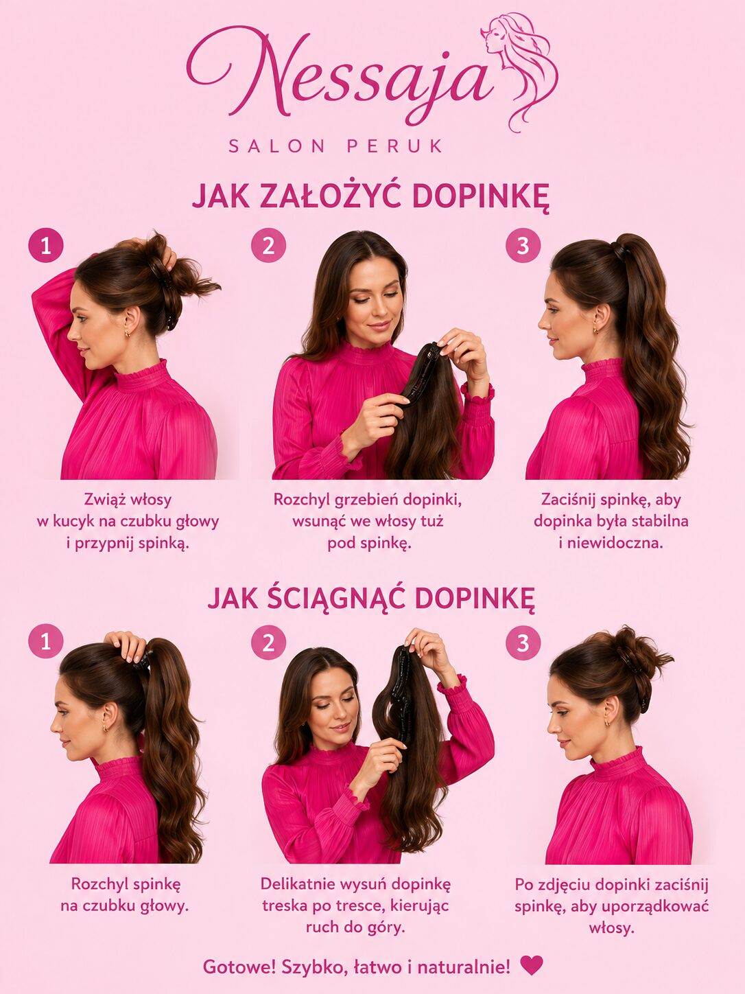 Treska, dopinka kręcona na bananie Simma w kolorze słodkiej czekolady/ultralekka/56cm + kolory Treska, dopinka kręcona na bananie Simma w kolorze słodkiej czekolady/ultralekka/56cm + kolory