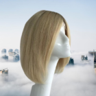 Peruka naturalna,bob, bez grzywki Argentina mono lace by Nessaja -jasny blond z ombre/ rozmiar S Peruka naturalna,bob, bez grzywki Argentina mono lace by Nessaja -jasny blond z ombre/ rozmiar S