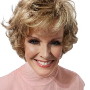 Peruka krótka z grzywka , falowane włosy Julia-rokoko 8/16/30R