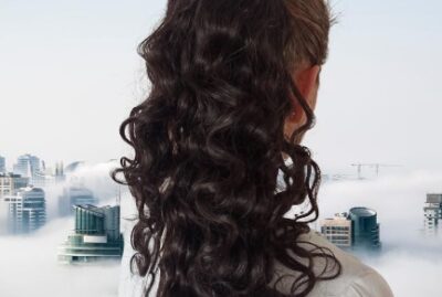 Dopinka, kucyk naturalny na klipsie -50cm czarny , włosy kręcone Leticiana by Nessaja