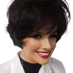 Krótka peruka z grzywką  na mikroskórze Extra mono lace L 4 by Gisela Mayer