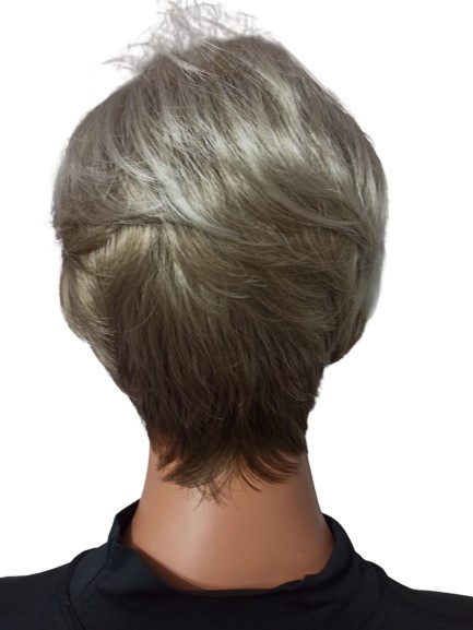 Krótka peruka z asymetryczna grzywką clic  silver blond  by Gisela Mayer