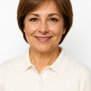 Krótka peruka naturalna z grzywką Award mocca rooted / Ellen Wille