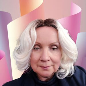 peruka bez grzywki bob falowany Farah mono part platinium rooted -Future Collection / termo -ultralekka 110gr