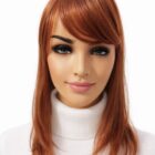 Topper, dopinka , tupet z grzywką Super Boondi  w kolorze terracota  + inne kolory -42cm  Future  3D
