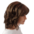 Peruka bob falowany z grzywką Panacotta 10/24/80  + kolory